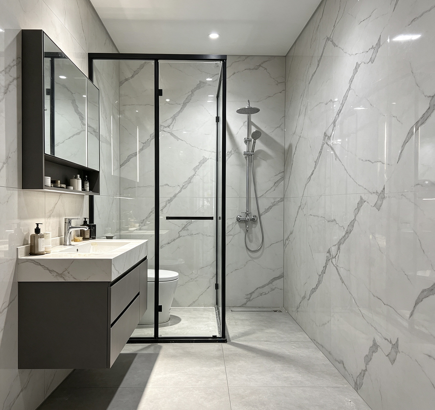 PVC marble bathroom