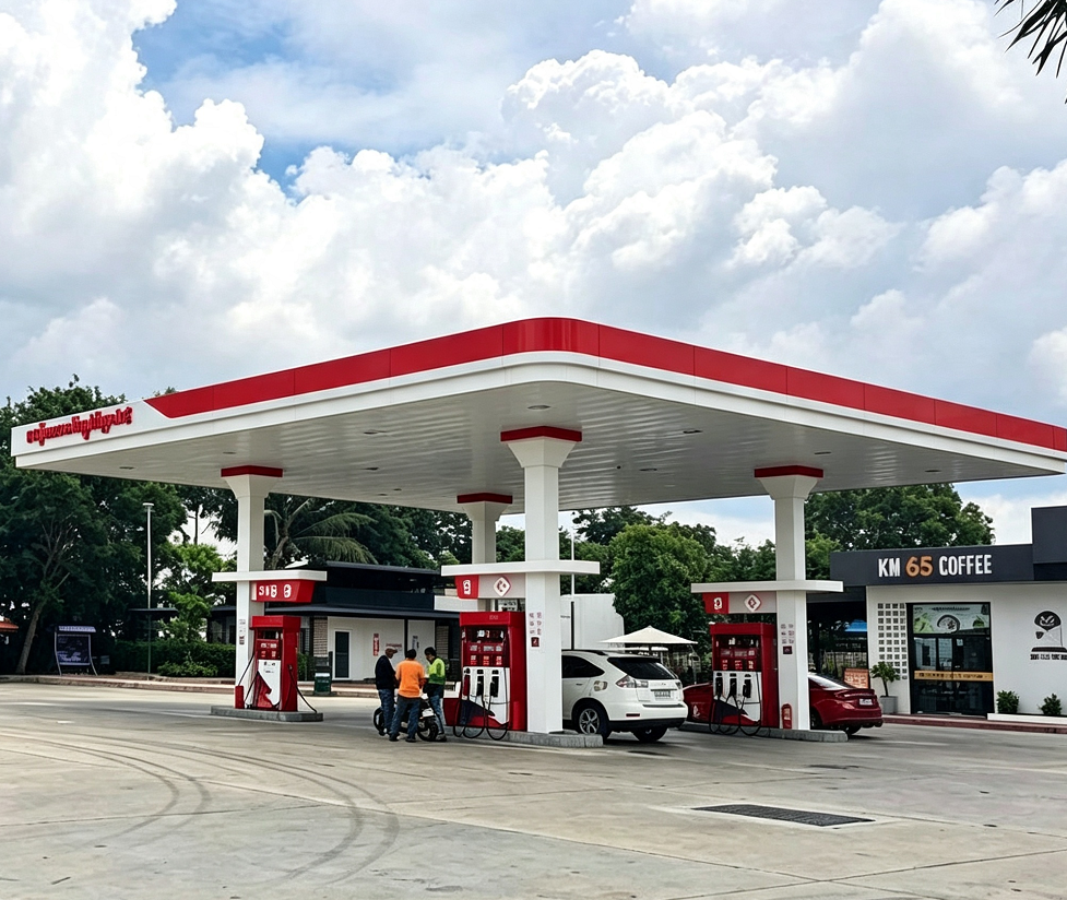 Cambodia Gas Station