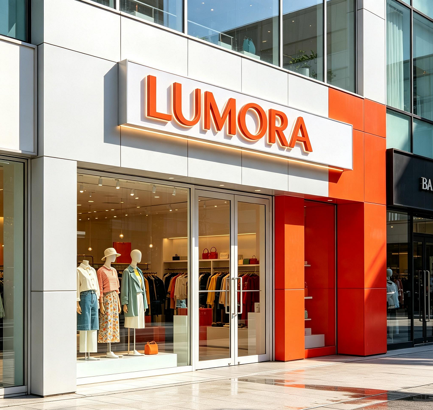 LUMORA Fashion Retail Signage