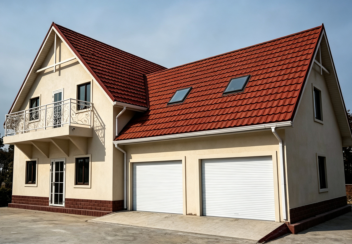 Two-Story Villa Roof