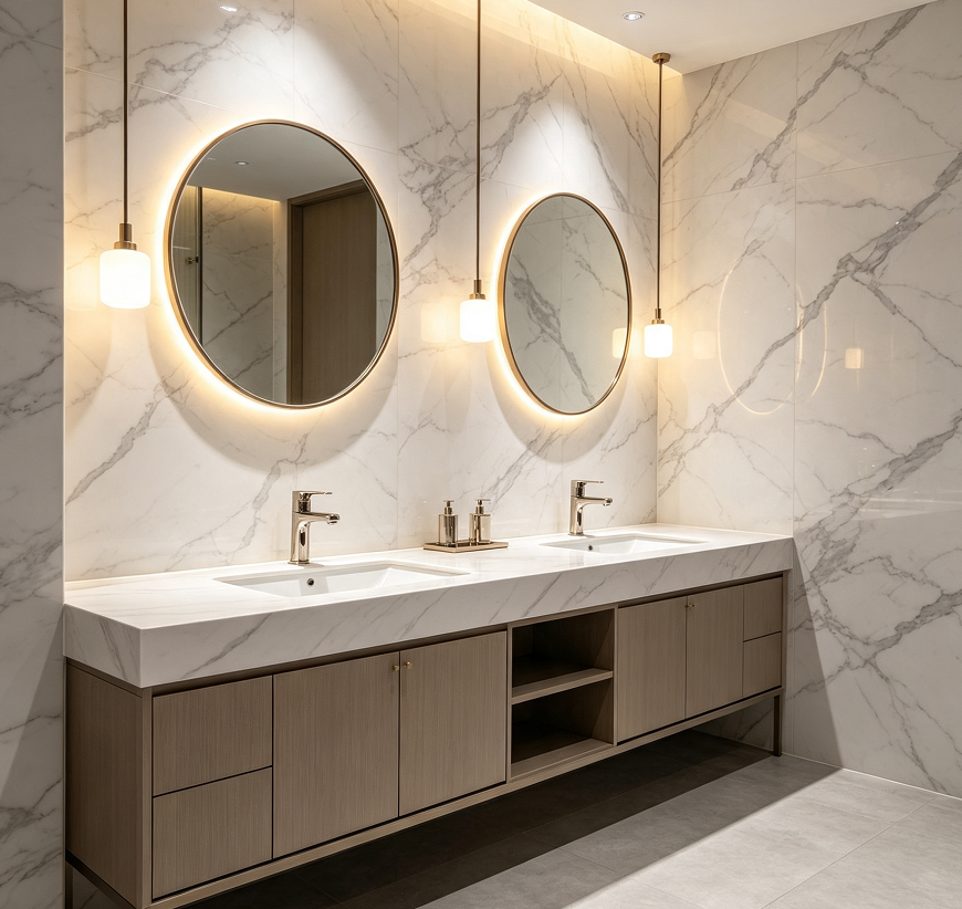 Hotel Wash Basin Background Wall