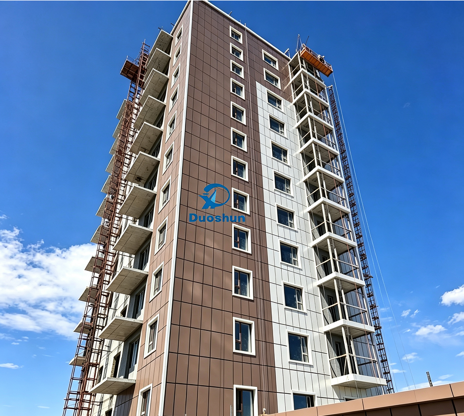 Darkhan High-Rise Apartment Exterior Wall Cladding