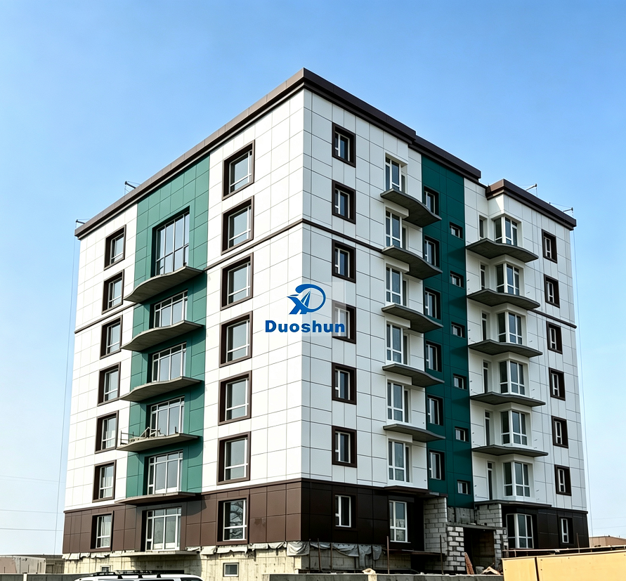 Erdenet Apartment Building Facade