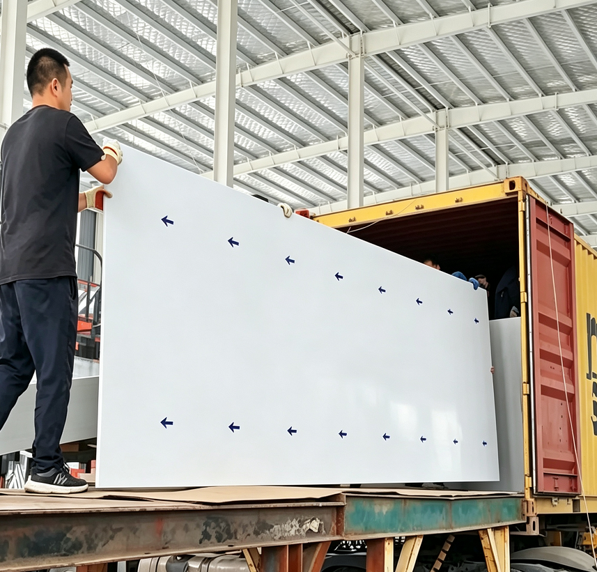 Panel loading by hand