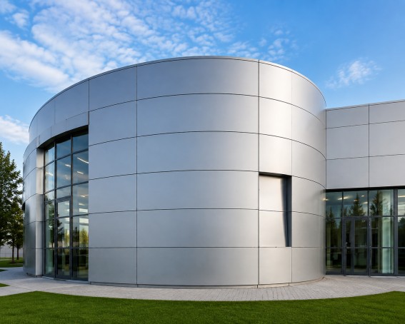 Curved ACP facade project